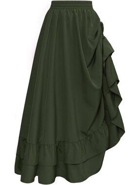 Renaissance Pirate Maxi Skirt for Women | Boho Chic Long Skirt, Vintage Style